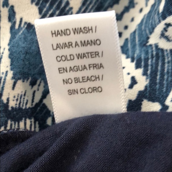 NAIF double layer look shirt top blue white - Picture 5 of 5